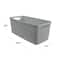 Curver® Jute Gray Plastic Storage Basket Organizer